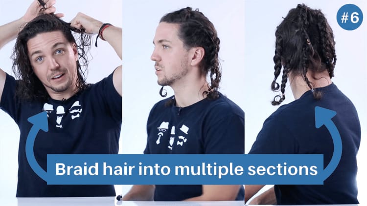 How to tame curly hair for men
