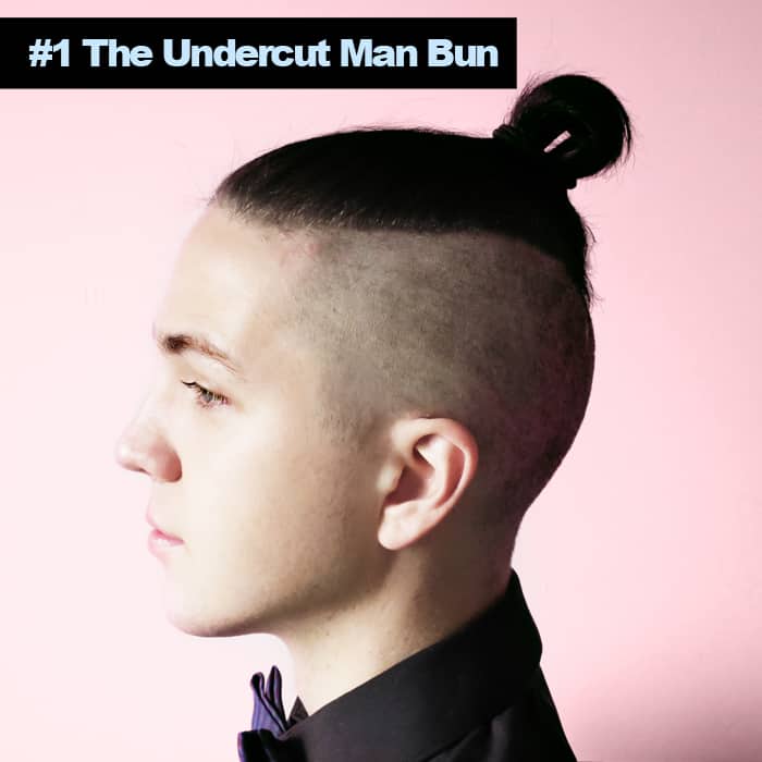 Undercut Hairstyles - Man Bun