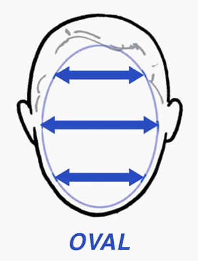 The oval face shape
