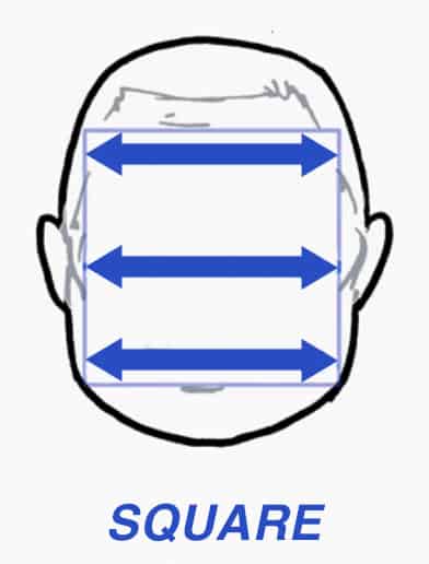 The square face shape