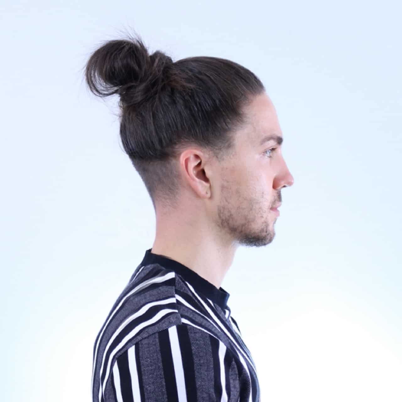 Undercut Man Bun Hairstyle Variations - Men's Long Hairstyles